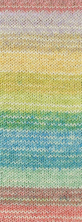 Bedrucktes, 4-fädiges Sommer-Sockengarn mit Bambus-Viskose, waschmaschinenfest