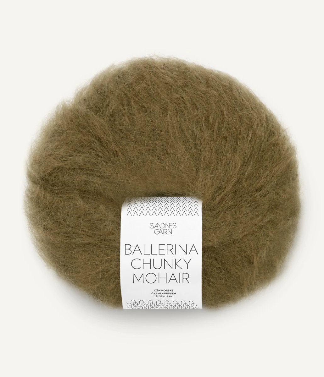 Ballerina Chunky Mohair -  9873 Dark Olive - Sandnes