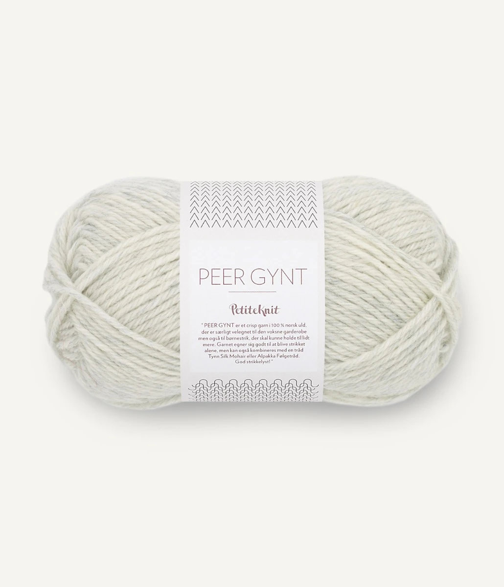 Peer Gynt by PetiteKnit -  1021 Light Grey Melange - Sandnes