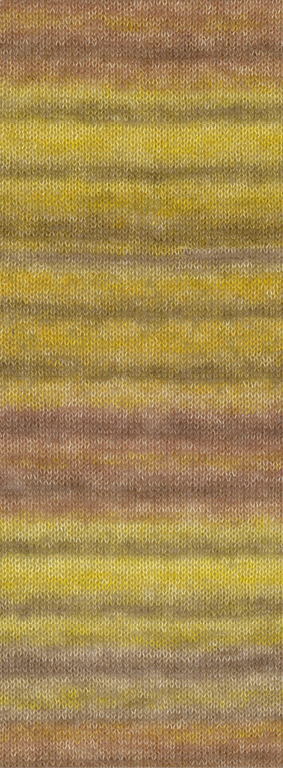 SILKHAIR PRINT (SALE) - 408 gelb/beige/sand/taupe/nougat - Lana Grossa