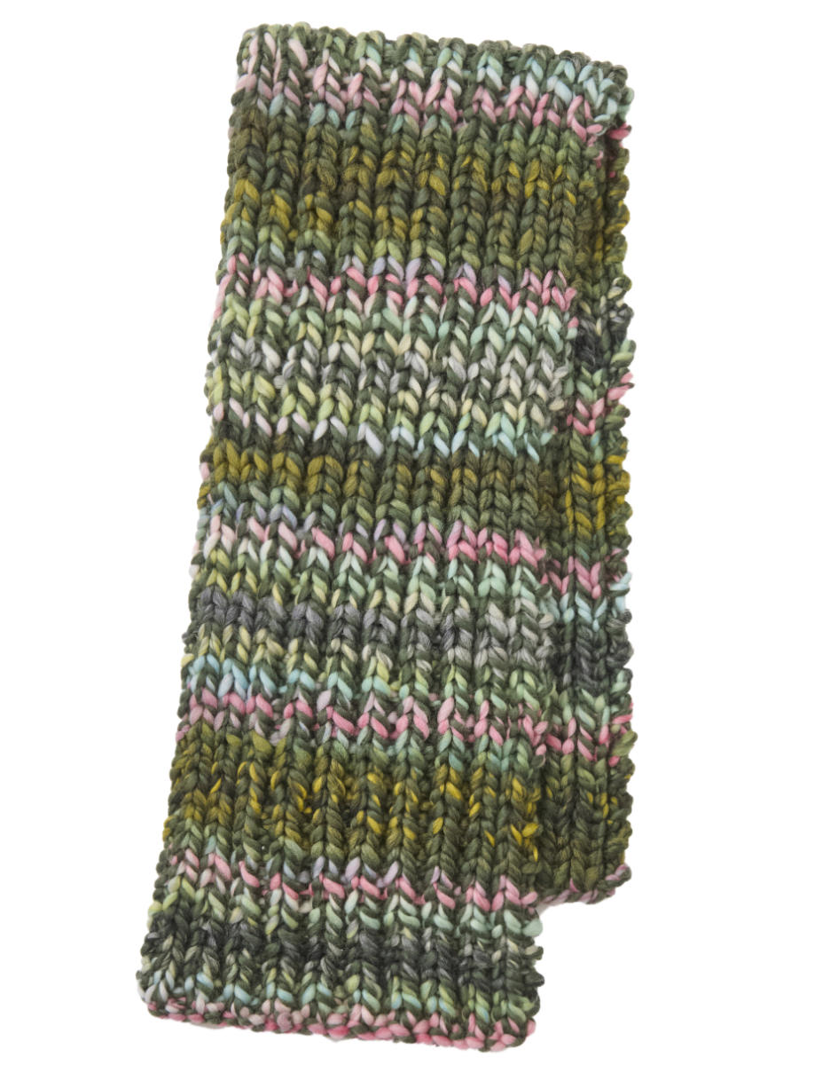 Melierter Rippenschal aus Lana Grossa Lana Grossa Dolce als Wollpaket zum Selbermachen