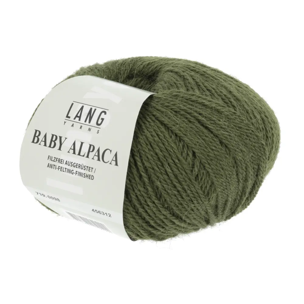 BABY ALPACA - 0098 oliv - Lang Yarns