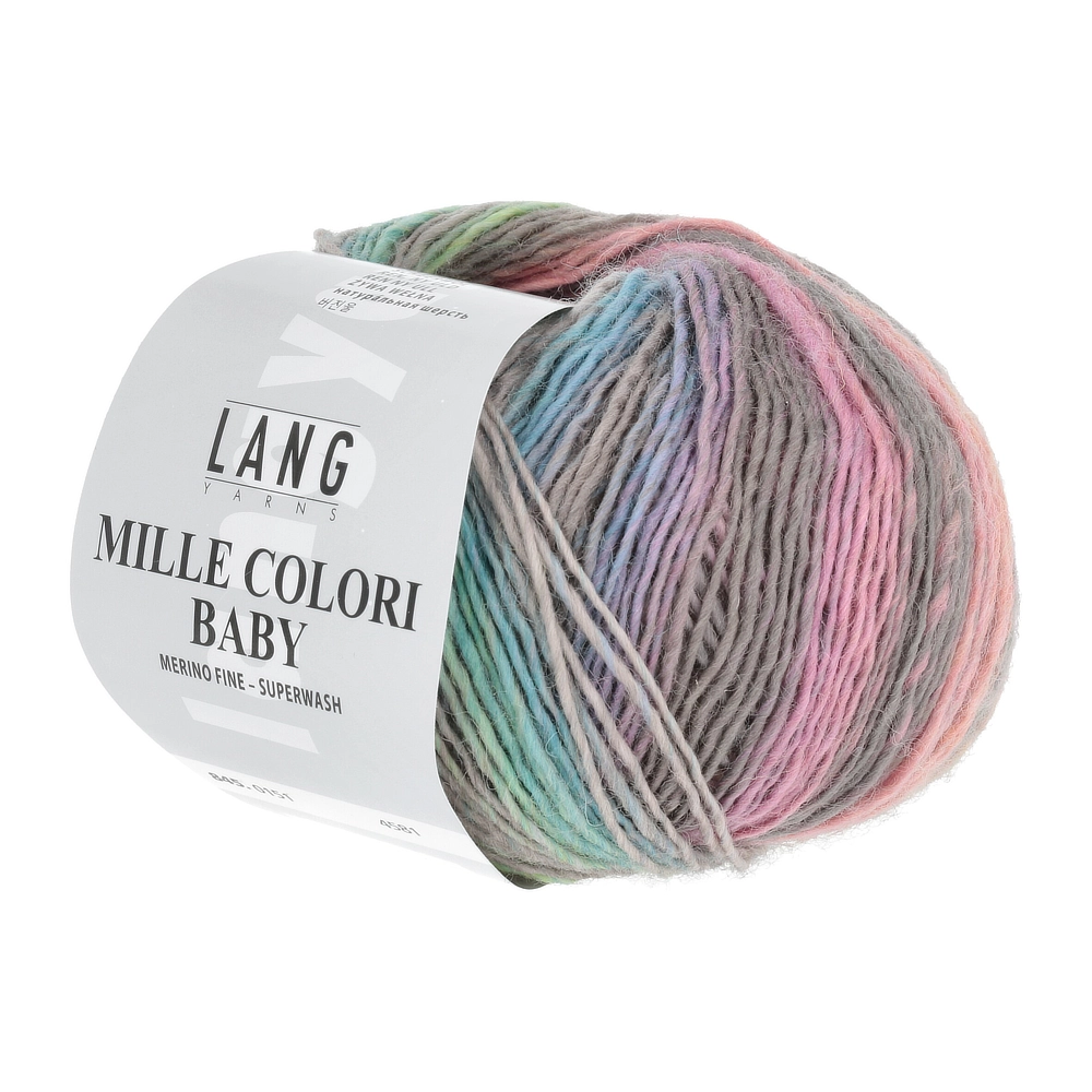 MILLE COLORI Baby - 0151 grün/rosa - Lang Yarns
