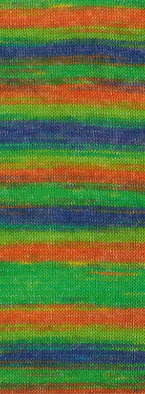 102 Orange/Grün/Gelbgrün/Blauviolett/Graubraun