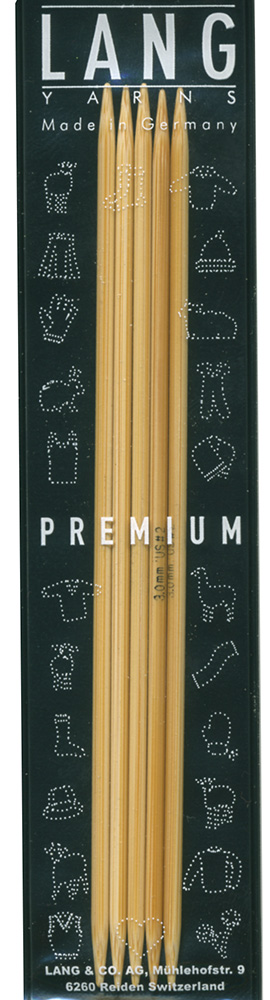 Strumpfstricknadeln Bambus 20cm - 3,0 mm - Addi